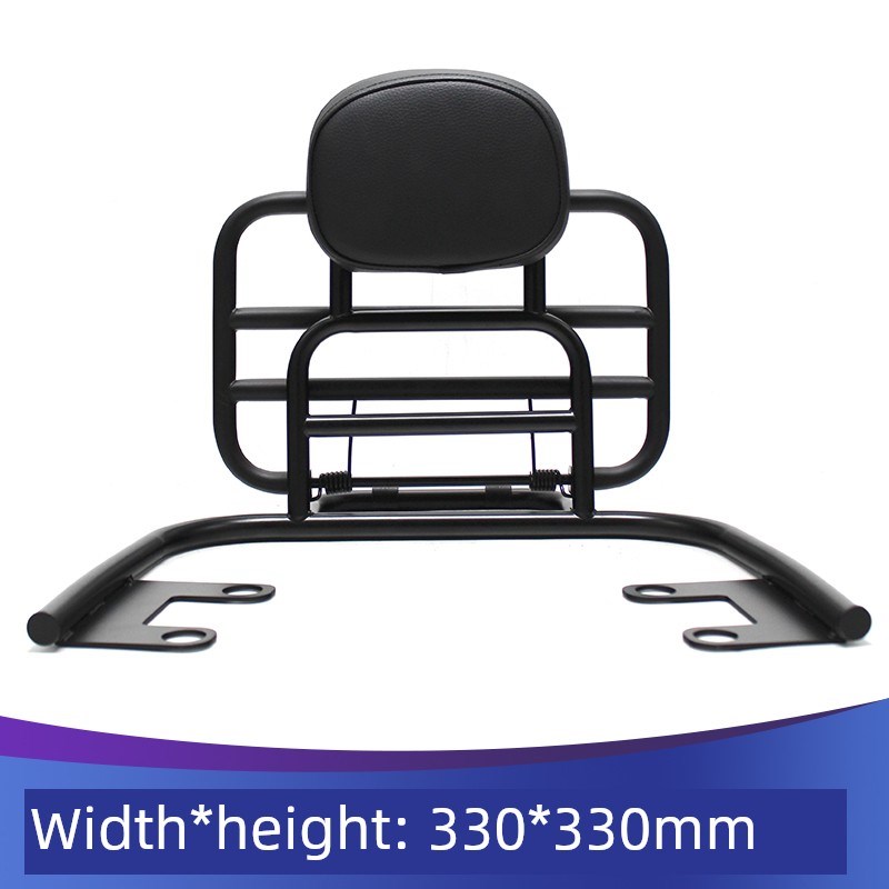 适用于舞阳本田Nwf125踏板车挡风玻璃风挡皮革尾袋靠背后架