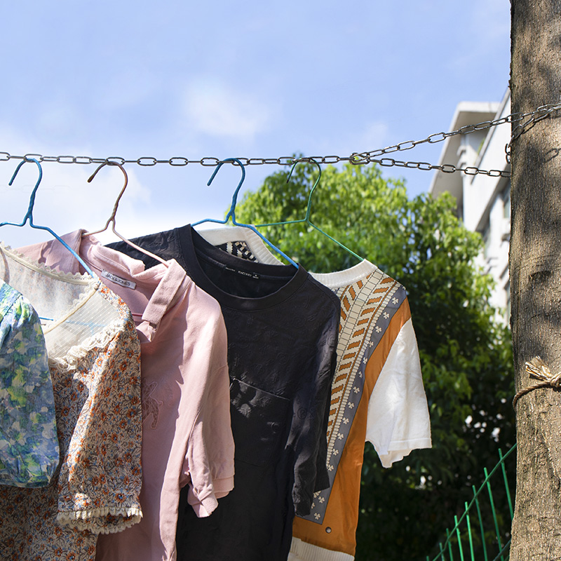 不锈钢晾衣绳链条室外晒挂衣服凉衣链阳台绳子铁链钢丝绳晾衣架