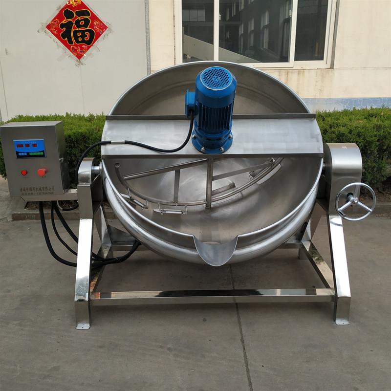 不锈钢自动搅拌中药熬制设备熬黑膏药机器电加热中药膏方熬制机