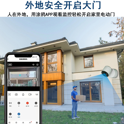 卷帘门远程开关门可视监控摄像头手机遥控卷闸门涂鸦WiFi控制器
