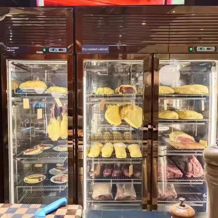 干湿牛肉熟食柜定制去酸柜商用西餐牛排柜恒温保鲜冷藏展示柜