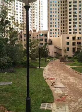 太阳能欧式LE外D灯庭院户路灯防水小区道路高杆3米景观灯IME头灯