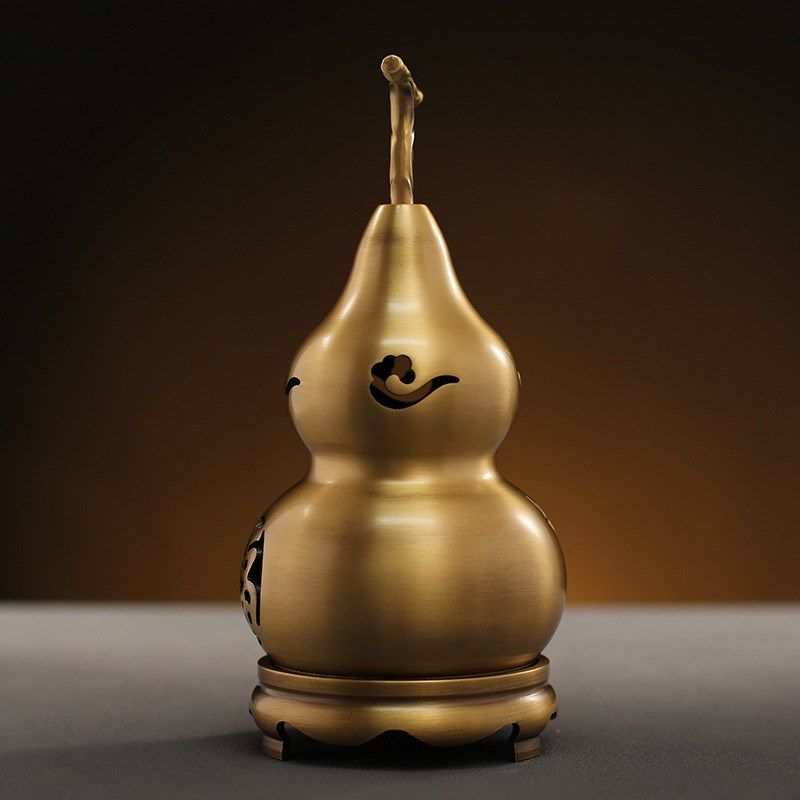 黄铜葫芦香炉金属工艺品铜葫芦空心拉丝开口摆件玄关家居,特色手工艺,其他特色工艺品,淘宝优惠券,粉丝福利购,淘宝优惠卷