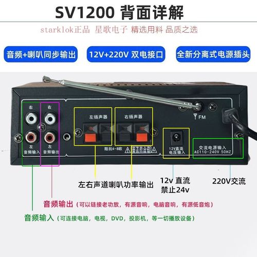 全新升级大功率迷你型蓝牙功放无损12V插卡U盘收音功放机车载家用