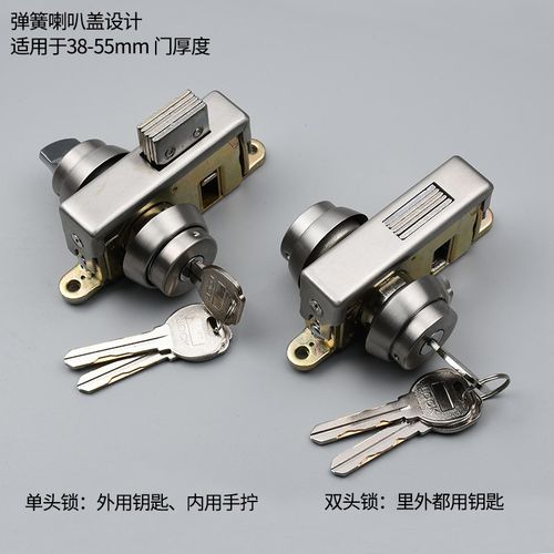 铝合金门框地锁断桥铝有框玻璃门锁不锈钢地弹簧门隐形门锁铁门锁