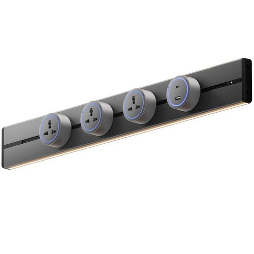 英标轨道插座带感应灯英式英规多功能通用插排13A香港新加坡马来