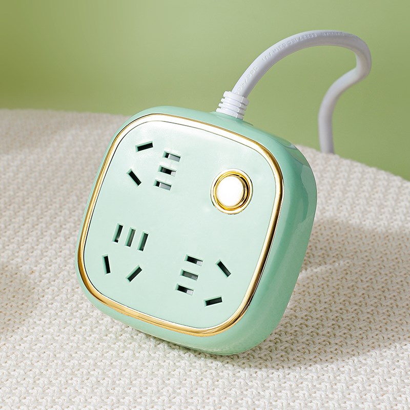 USB多孔开关插排桌面手机充电插板带长线家用扩展转换器插座迷你