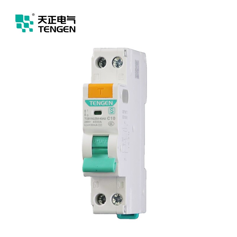 天正电气 TGB1NLEM-40AS漏保开关小型漏电断路器1P+N单相1位家用
