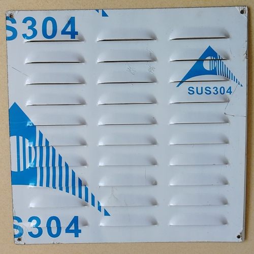 不锈钢百叶窗鱼鳞板散热片通风口冲孔外墙防雨风罩出风口格栅加厚