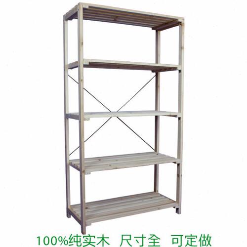 多层实木置物架 储物架 木质货架 阳台架 花架 简易书架 木架