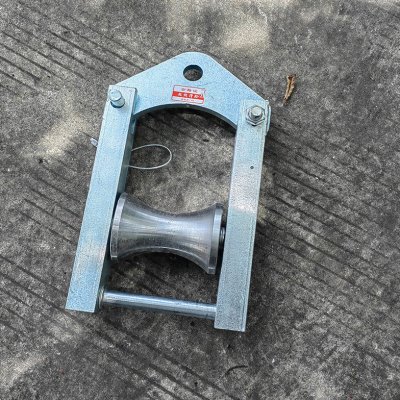 电缆放线滑轮电力施工过线滑车钢轮门式钢线轮槽钢加宽电缆滑轮