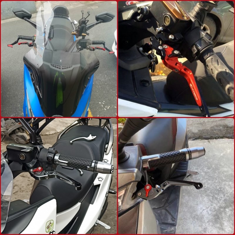 适用光阳CT250 赛艇250/300/400 S250/S350改装可调刹车牛角拉杆