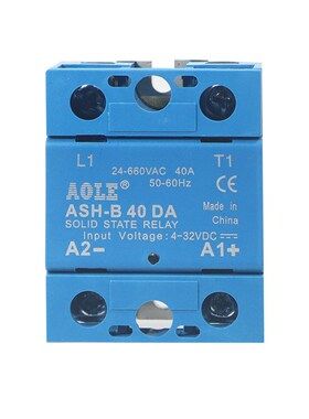 ASH-B 40DA单相交流固态继电器防护增强型24V直流负载电压660VAVC