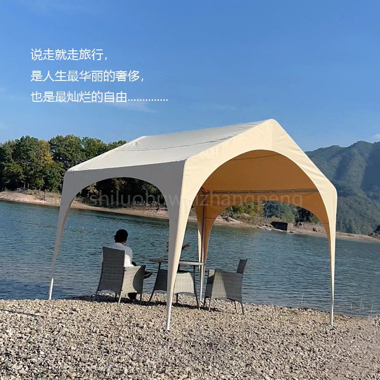 新款户外网红拱形帐篷集市夜市摆摊棚遮阳挡雨营地庭院展会可用
