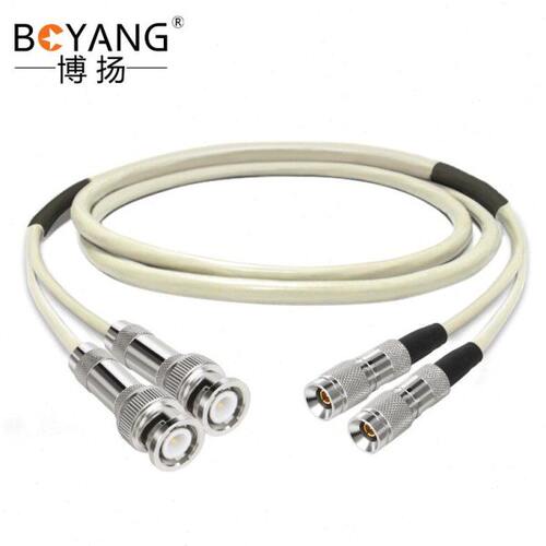 博扬2M跳线BNC-CC4 2M兆E1接头成品跳线syv75-2-1同轴电缆DDF10米