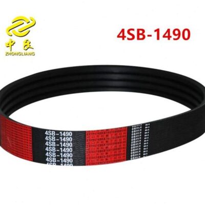 包邮沃德收割机主离合四连联三角皮带4SB1490中良红b氯丁橡胶芳纶