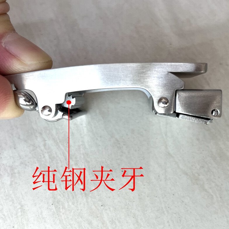 皮带扣头男自动扣高档特级配件无牙不锈钢男式单卖无孔按压式男款