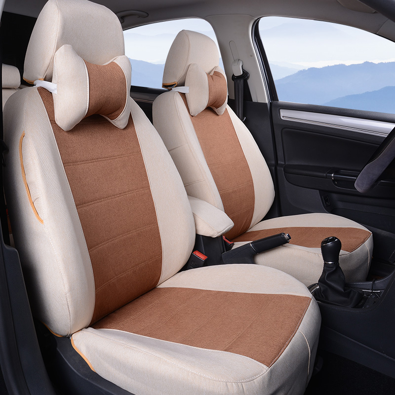 汽车坐垫套丰田威驰FS致炫座套卡罗拉新威驰雷凌全包亚麻布艺