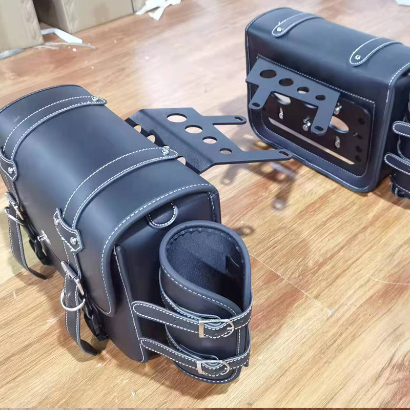 适用于重庆摩疆MJ917摩托车改装快拆边包架+边包