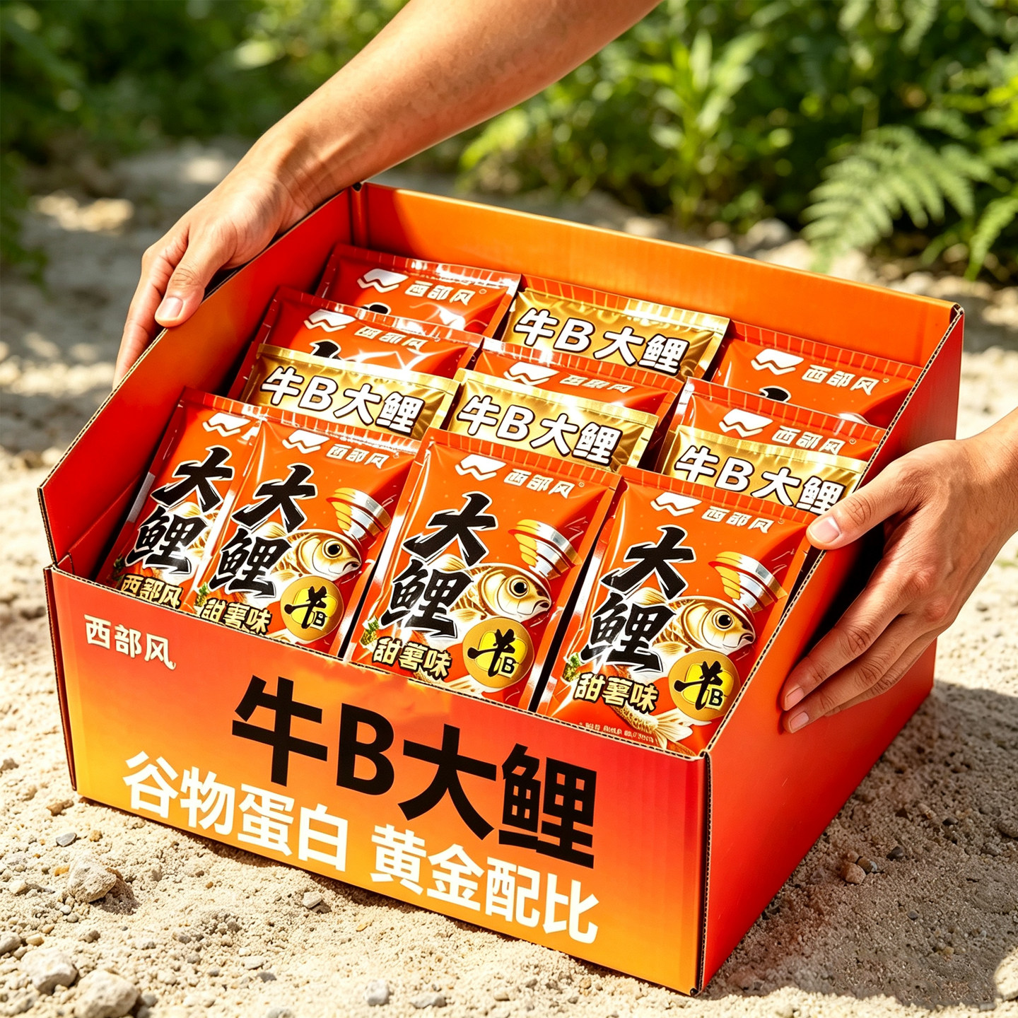 西部风牛B大鲤红薯发酵鲤鲫鱼饵