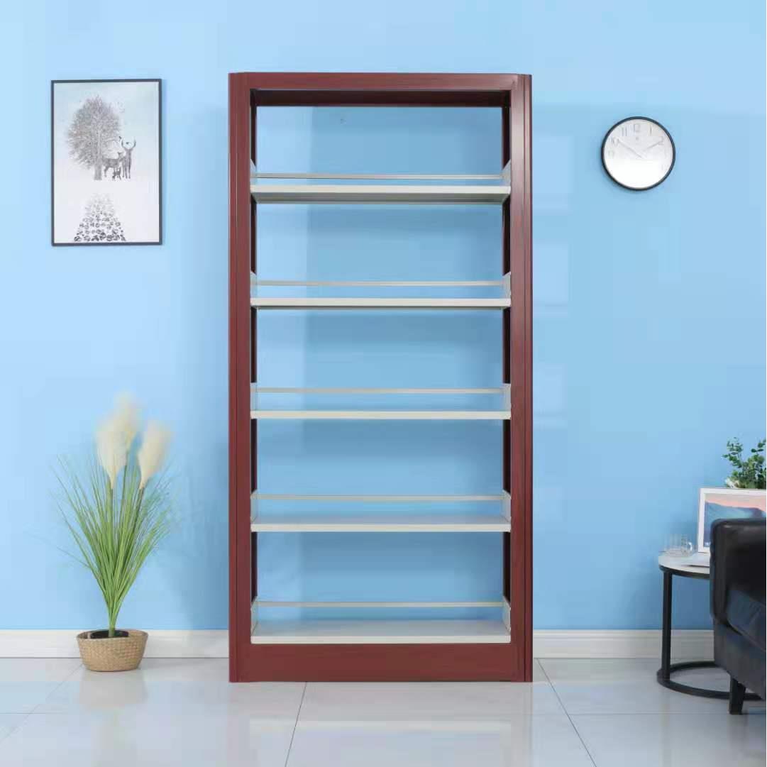 厂家定制钢制书架图书馆转印书架拆装出口书架单面书架双面书架