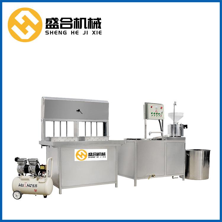 豆腐机不锈钢材质气压式豆腐机设备盛合豆干机包教技术