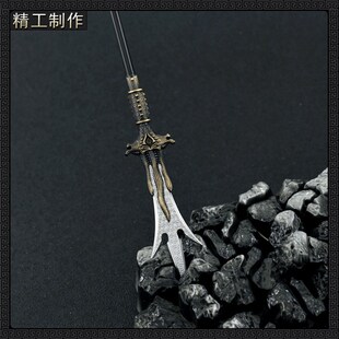 宝莲灯影视周边 大号杨戬三尖两刃刀合金模型O金属兵器摆件30cm