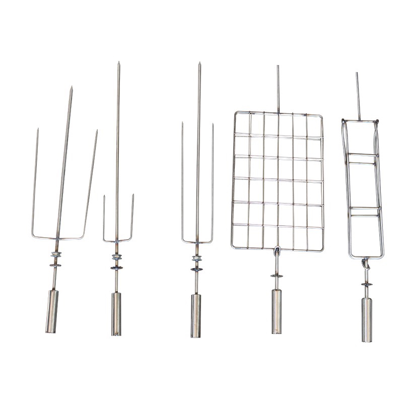 不锈钢专业烤羊腿k羊排叉子水盒碳盒烤鱼夹烤兔夹子烧烤网烤架桌