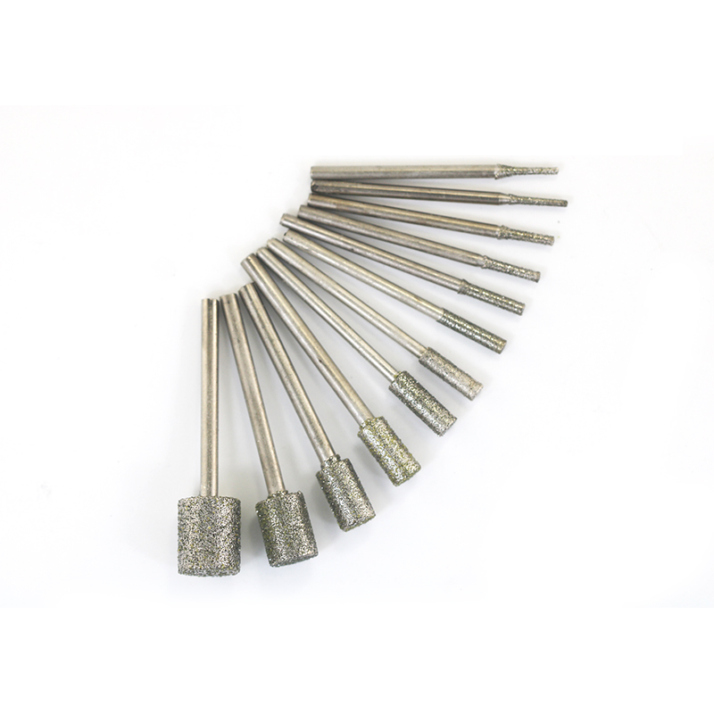 热卖粗砂打眼直棒磨光A玉雕玛瑙雕刻棒针打R孔针工具电动刀头