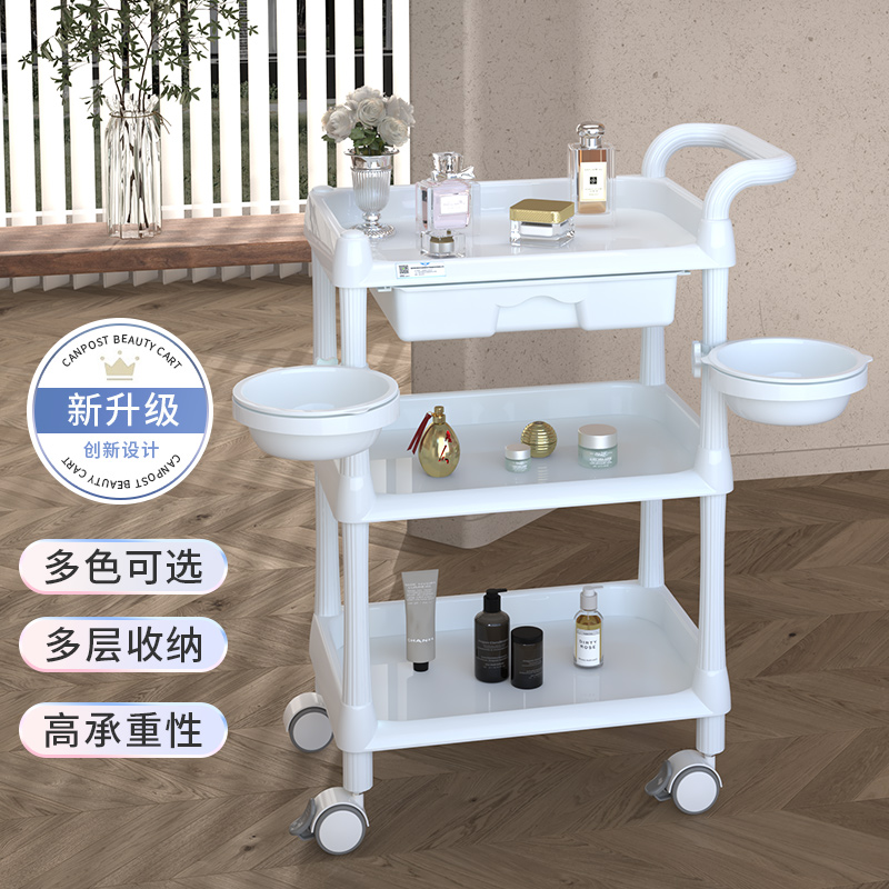 美容院专用美容小推车理发店置物架纹绣美睫整形T仪器手推工具车