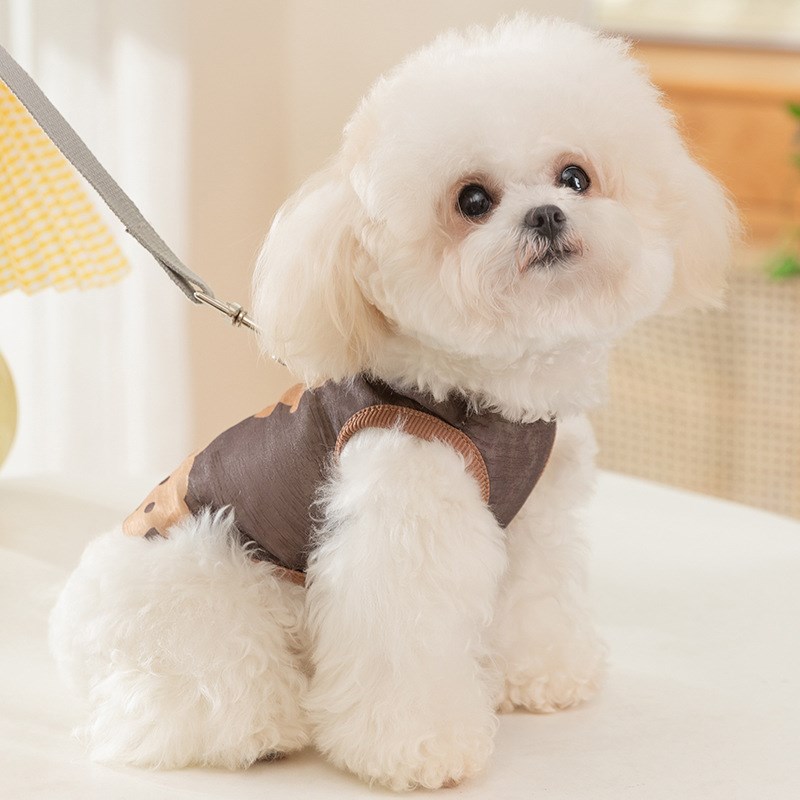 狗狗衣服薄款夏天小型犬猫咪网纱防晒泰迪比熊凉凉防掉毛宠物背心