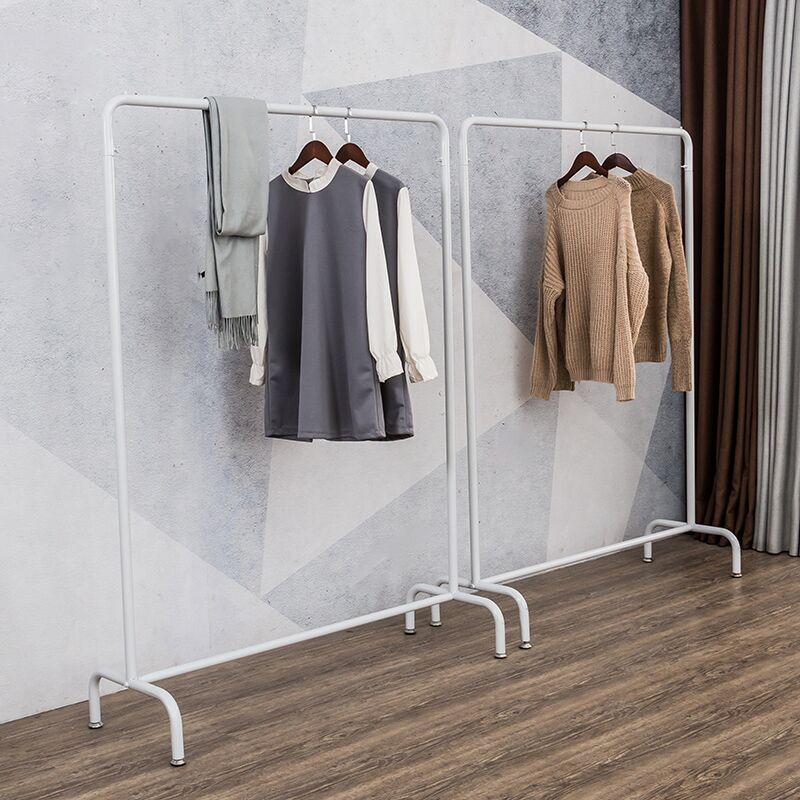 服装店展示架婚纱男女服装店挂衣架落地式白色货架龙门架商场架子