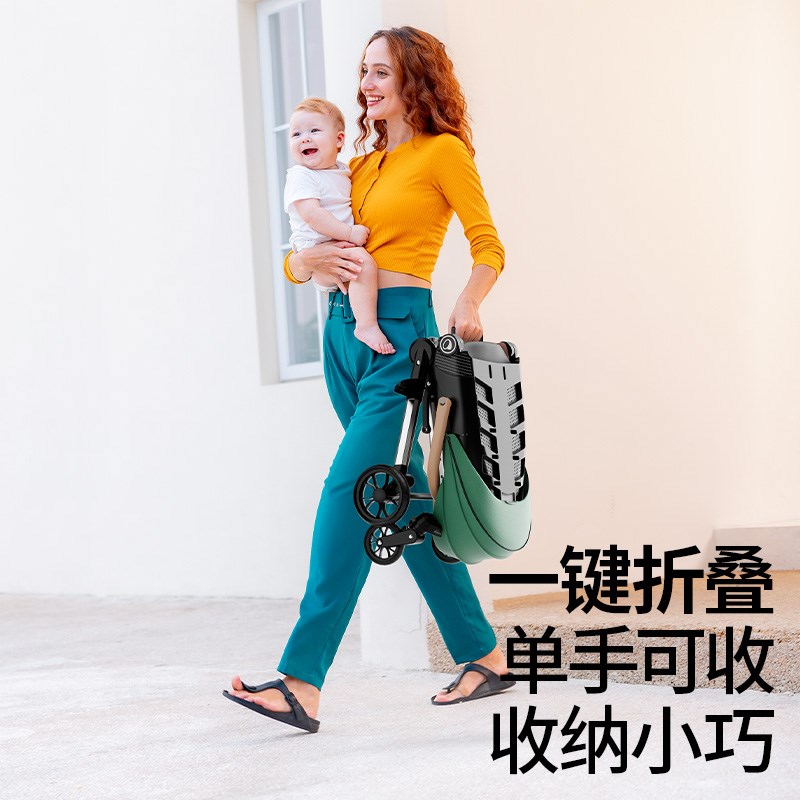 遛娃神器轻便可折叠小型溜娃神器可坐可躺双向婴儿手推车儿童宝宝