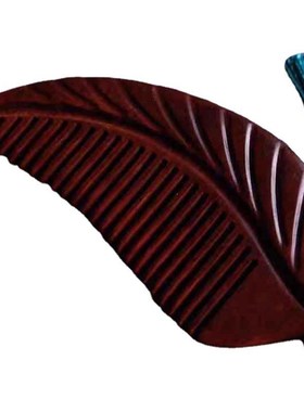 紫檀古风雕花木梳手工打磨木质工艺品送女友礼物源头檀木梳子