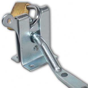 篱笆围栏碰锁自动扣锁栅栏木门锁扣铁撞锁农牧场户外猪栏宠物门插