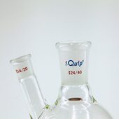 高硼硅 磨口24 R4032 厚壁斜两口瓶 芯硅谷