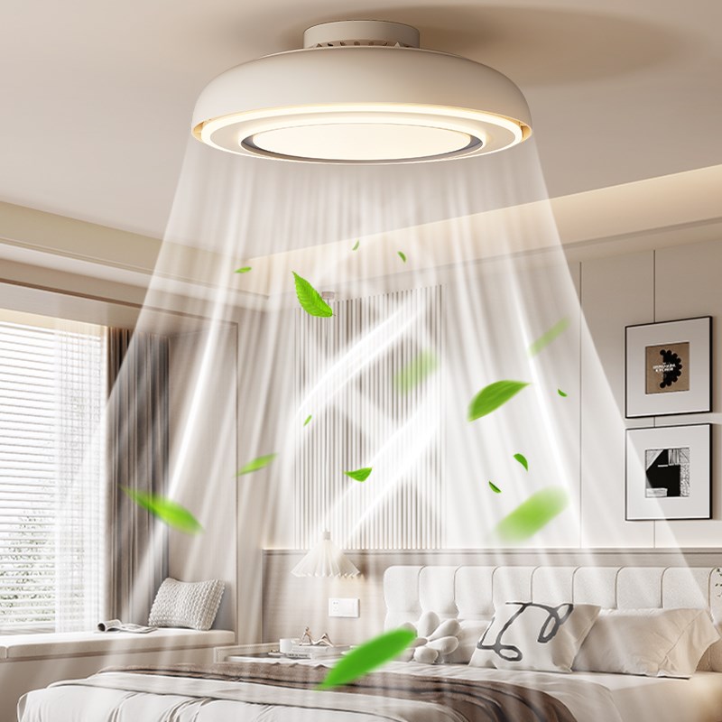 无叶吊扇灯2025新款卧室灯饭厅儿童房间静L音隐形电风扇吊扇吸顶