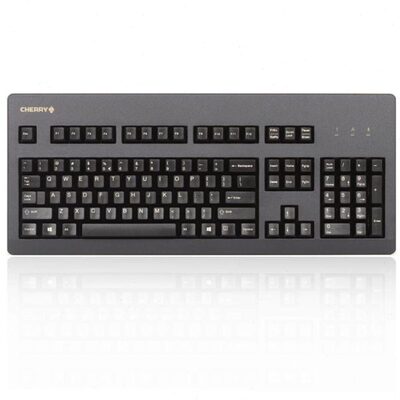 樱桃（Cherry）G80-3000LSCEU-2 游戏办公机械键盘 黑色 青轴