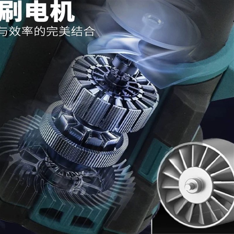 无刷高速锂电暴风机n16V涵道手持鼓风机暴力吹尘迷你涡轮风扇