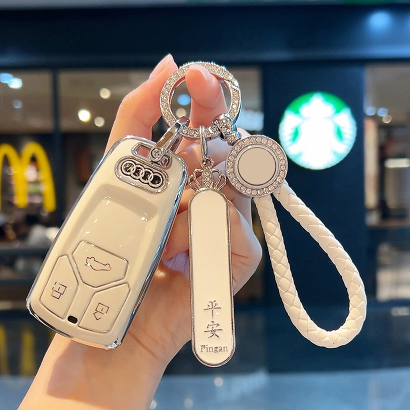 适用于奥迪A4L钥匙套Q5L汽车A5专用A6L A3 A6高级Q3女Q5壳Q7扣A7L