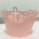 50枚 饰品 套激光镂空蕾丝十字架纸杯蛋糕围边花边烘焙杯子蛋糕装