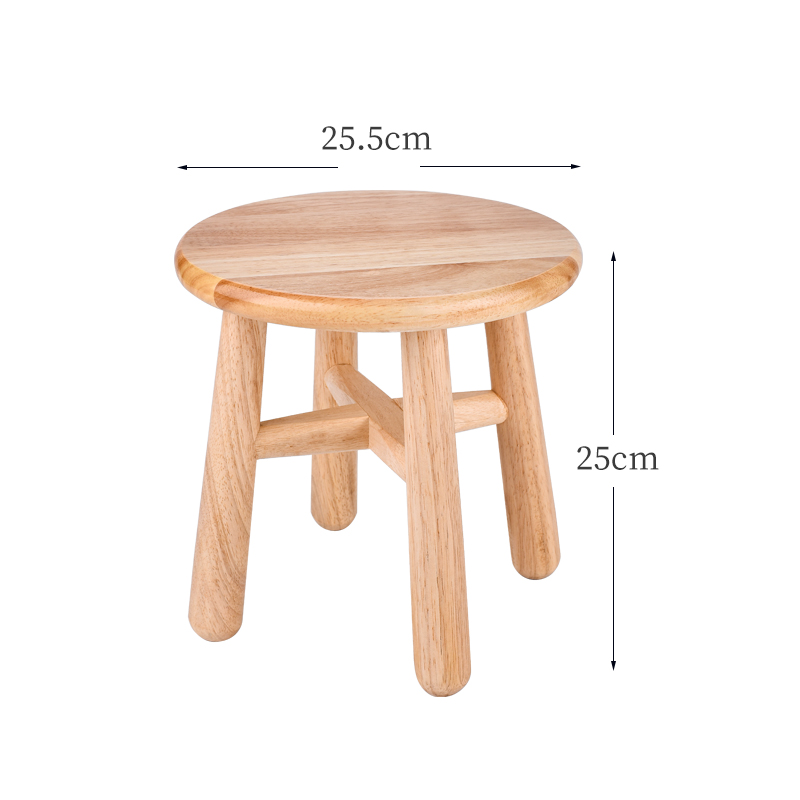 小凳子家用实木凳子板凳小木凳原木椅子茶几矮凳圆凳简Z约网红懒