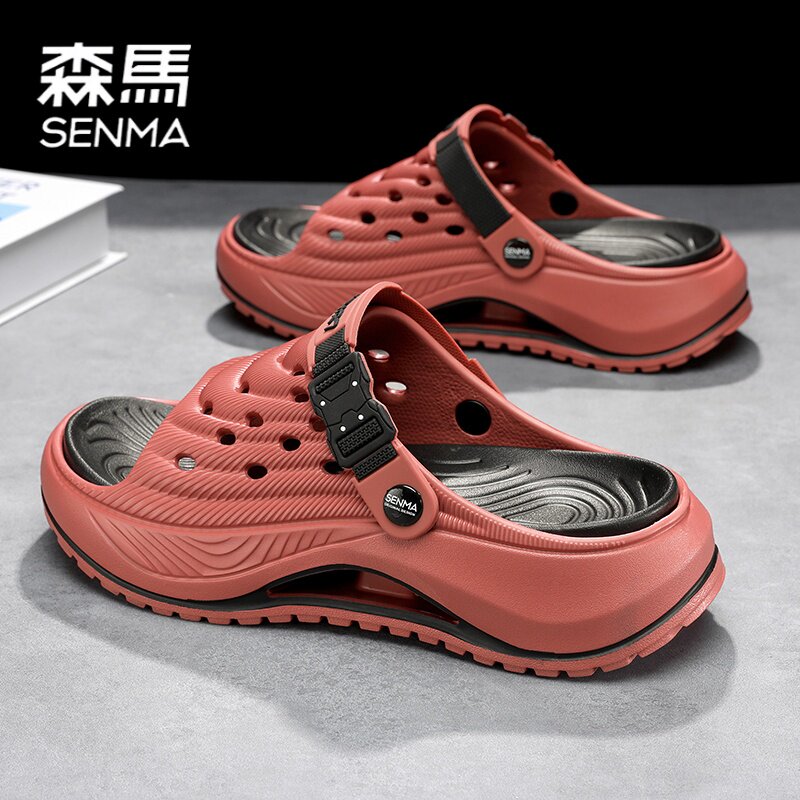 森马沙滩凉鞋男2026夏季新款外穿防滑踩屎感男士开车两用厚底拖鞋