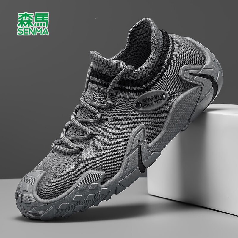 森马男鞋20206夏季新款百搭运动休闲一脚蹬男士网面透气布鞋男款