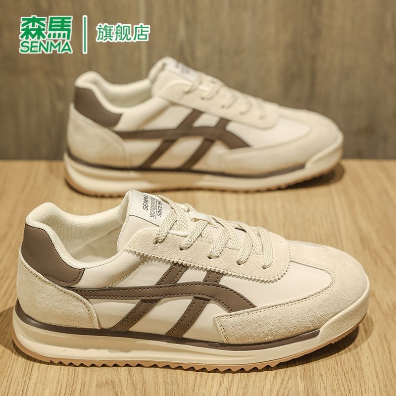 森马男鞋2026新款春季潮流时尚百搭德训板鞋男士运动休闲阿甘鞋子,流行男鞋,休闲板鞋,淘宝优惠券,粉丝福利购,淘宝优惠卷