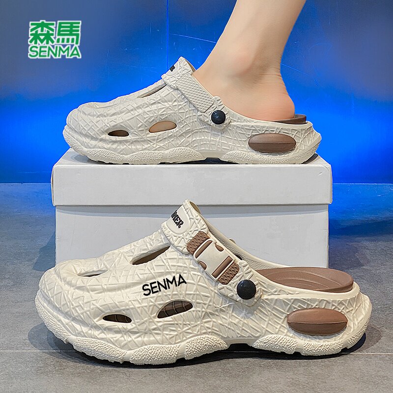 森马洞洞鞋男款2026新款夏季外穿拖鞋运动休闲户外海边沙滩凉鞋