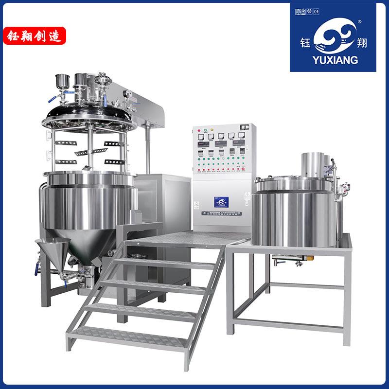 真空均质乳化机化妆品设备高剪切乳化搅拌罐化妆品设备厂
