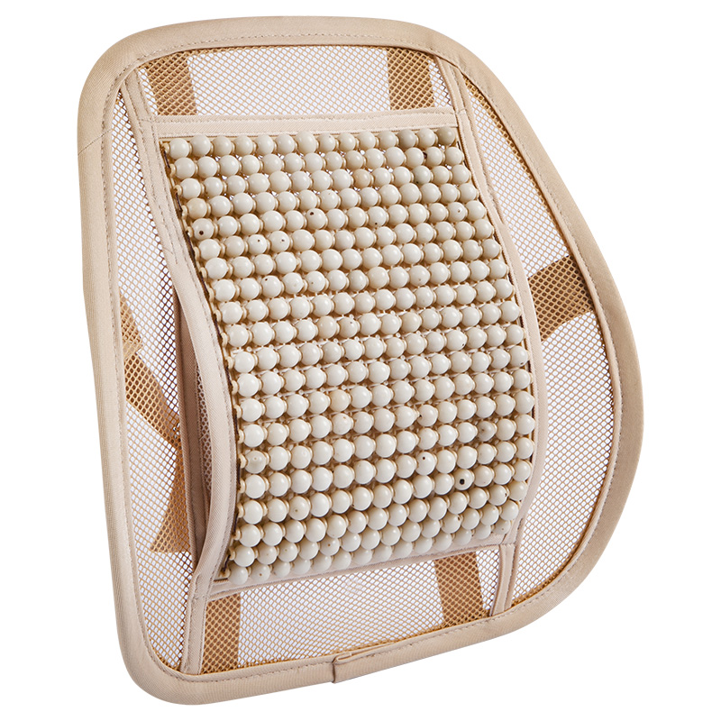 夏季办公室椅子靠垫坐垫一体护腰座椅久坐菩提子腰靠汽Y车凉垫腰