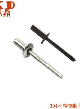 304全不锈钢圆头封闭抽芯铆钉本色国标防水拉钉3.2\4\4.8mm