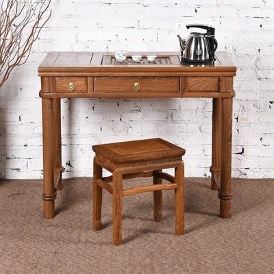 红木家具鸡翅木小茶桌小茶艺桌实木泡茶桌功夫茶台阳台小户型茶几